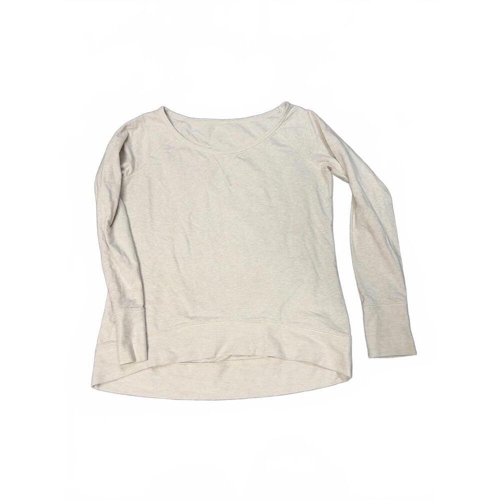 Lululemon Light Beige Long Sleeve Casual Pullover Sweatshirt Size M